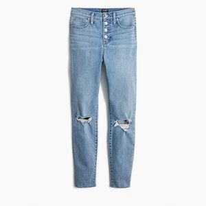 J. CREW FACTORY 10" high-rise‎ skinny jean in all-day stretch